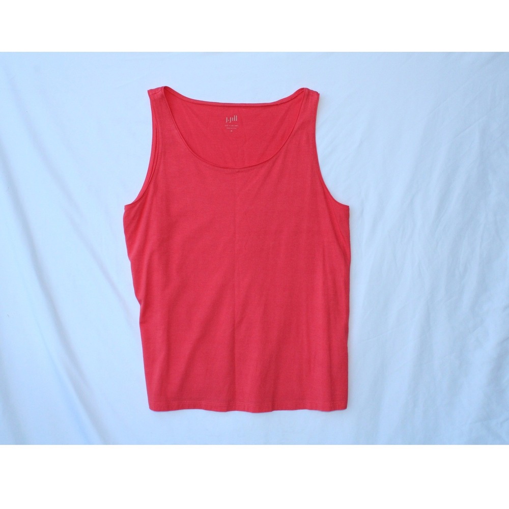 J. Jill Easy A-Line Tank Coral Pink Pima Cotton Modal Blend Sleeveless Top M